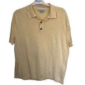 Banana Republic Light Yellow Cotton Polo XL